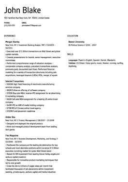 Resume Berlin template